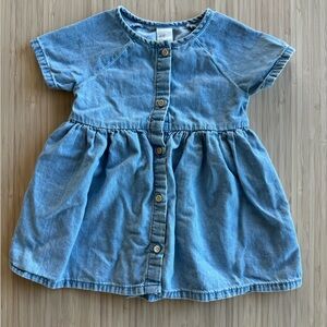 H&M Baby Girl Denim Dress 6-9 months